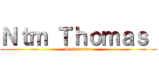 Ｎｔｍ Ｔｈｏｍａｓ  (Sale merde )