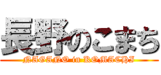 長野のこまち (NAGANO in KOMACHI)