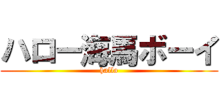 ハロー海馬ボーイ (hallo)