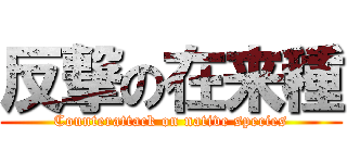 反撃の在来種 (Counterattack on native species)