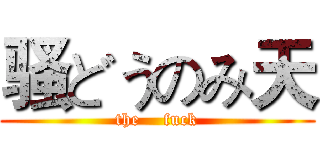 骚どうのみ天 (the    fuck)