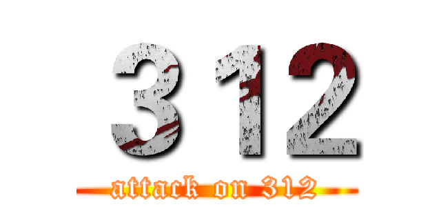 ３１２ (attack on 312)