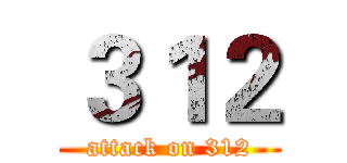 ３１２ (attack on 312)
