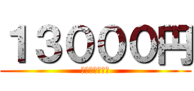 １３０００円 (２日間限定料金)