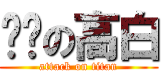 进击の高白 (attack on titan)