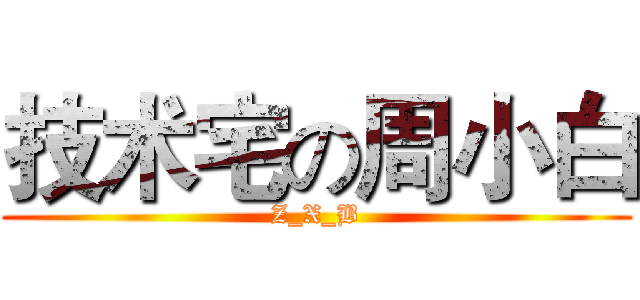 技术宅の周小白 (Z_X_B)