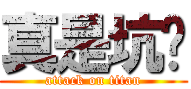 真是坑爹 (attack on titan)