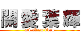 關 愛 葉 輝 (attack on titan)