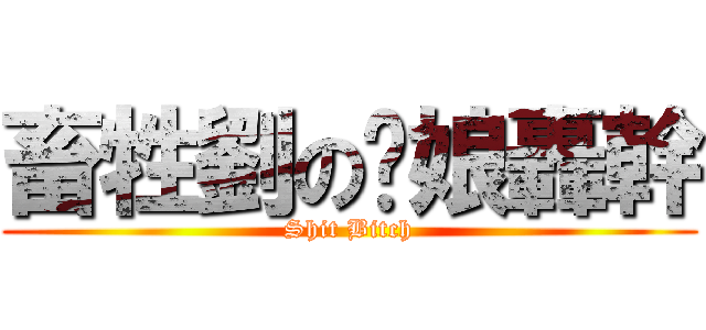 畜牲劉の拎娘轟幹 (Shit Bitch)