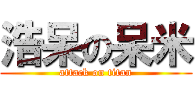 浩呆の呆米 (attack on titan)