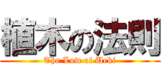 植木の法則 (The Low of Ueki)