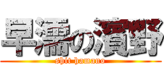 早濡の濱野 (shit hamano)