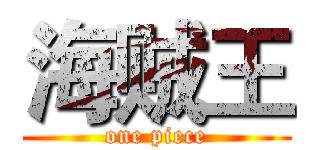 海贼王 (one piece)