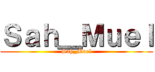 Ｓａｈ＿Ｍｕｅｌ (Sah_Muel)
