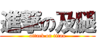 進撃の及腿 (attack on titan)