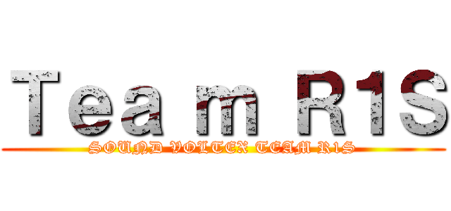 Ｔｅａ ｍ Ｒ１Ｓ (SOUND VOLTEX TEAM R1S)