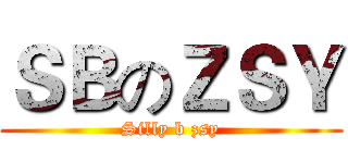 ＳＢのＺＳＹ (Silly b zsy)