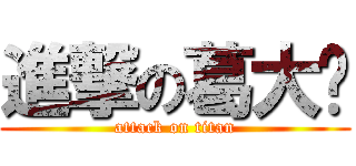 進撃の葛大爷 (attack on titan)