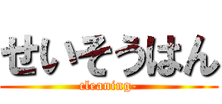 せいそうはん (cleaning-)