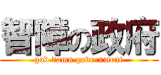智障の政府 (god damn government)