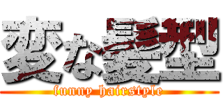 変な髪型 (funny hairstyle)