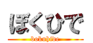 ぼくひで (bokuhide)