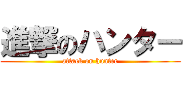 進撃のハンター (attack on hunter)