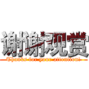 谢谢观赏 (Thanks for your attention!)