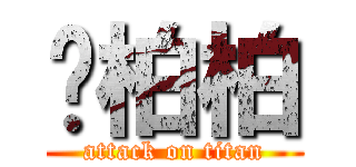 黃柏柏 (attack on titan)