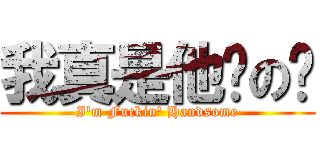 我真是他妈の帅 (I\'m Fuckin\' Handsome)