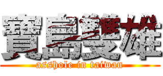 寶島雙雄 (asshole in taiwan)