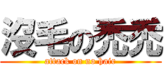 沒毛の禿禿 (attack on no hair)