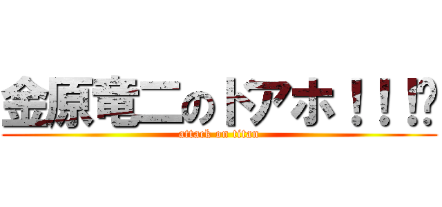 金原竜二のドアホ！！！💢 (attack on titan)