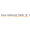 ｉｎｃｉｄｅｎｃｉａｓ ｙ ｃｉｔａｓ (attack on titan)