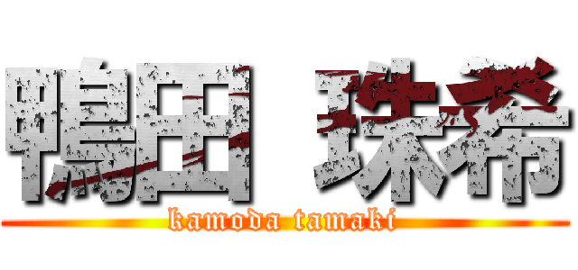 鴨田 珠希 (kamoda tamaki)