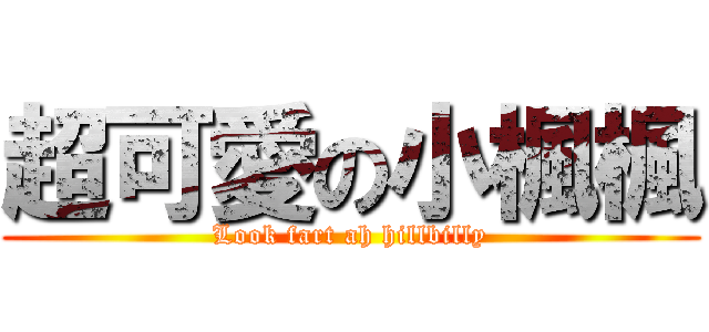 超可愛の小楓楓 (Look fart ah hillbilly)