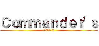 Ｃｏｍｍａｎｄｅｒ'ｓ (AOT:V)