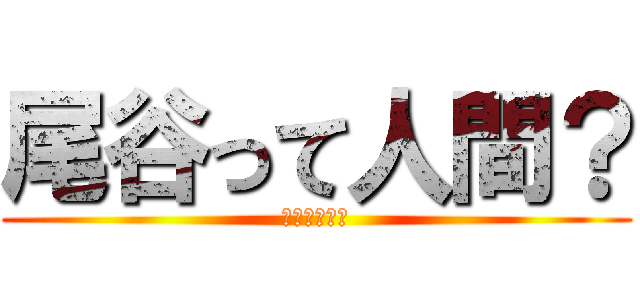 尾谷って人間？ (メガネの逆襲)