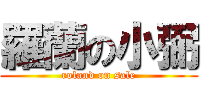 羅蘭の小弼 (roland on sale)
