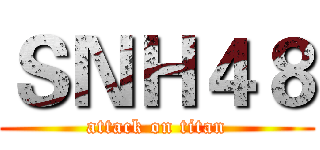 ＳＮＨ４８ (attack on titan)