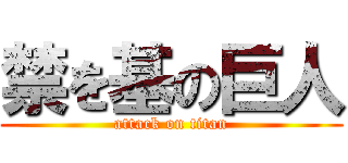 禁を基の巨人 (attack on titan)