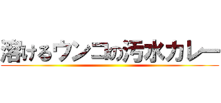 溶けるウンコの汚水カレー ()