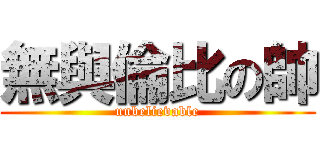 無與倫比の帥 (unbelievable)