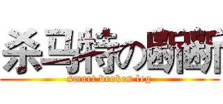 杀马特の断断 (smart broken leg)