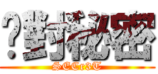 絕對秘密 (SECr3T)