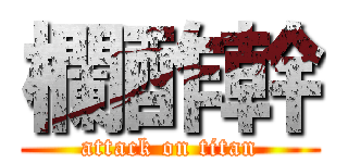 欄酢幹 (attack on titan)