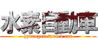 水素自動車 (hydrogen-fueled car)