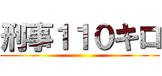 刑事１１０キロ ()