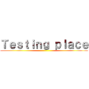 Ｔｅｓｔｉｎｇ ｐｌａｃｅ ()