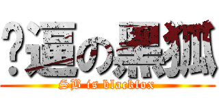 傻逼の黑狐 (SB is blackfox)